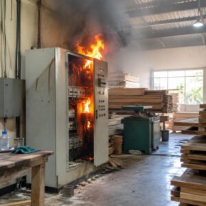 Tình Huống Sự Cố Điện Công Nghiệp Thực Tế: Vụ Cháy Xưởng Sấy Gỗ