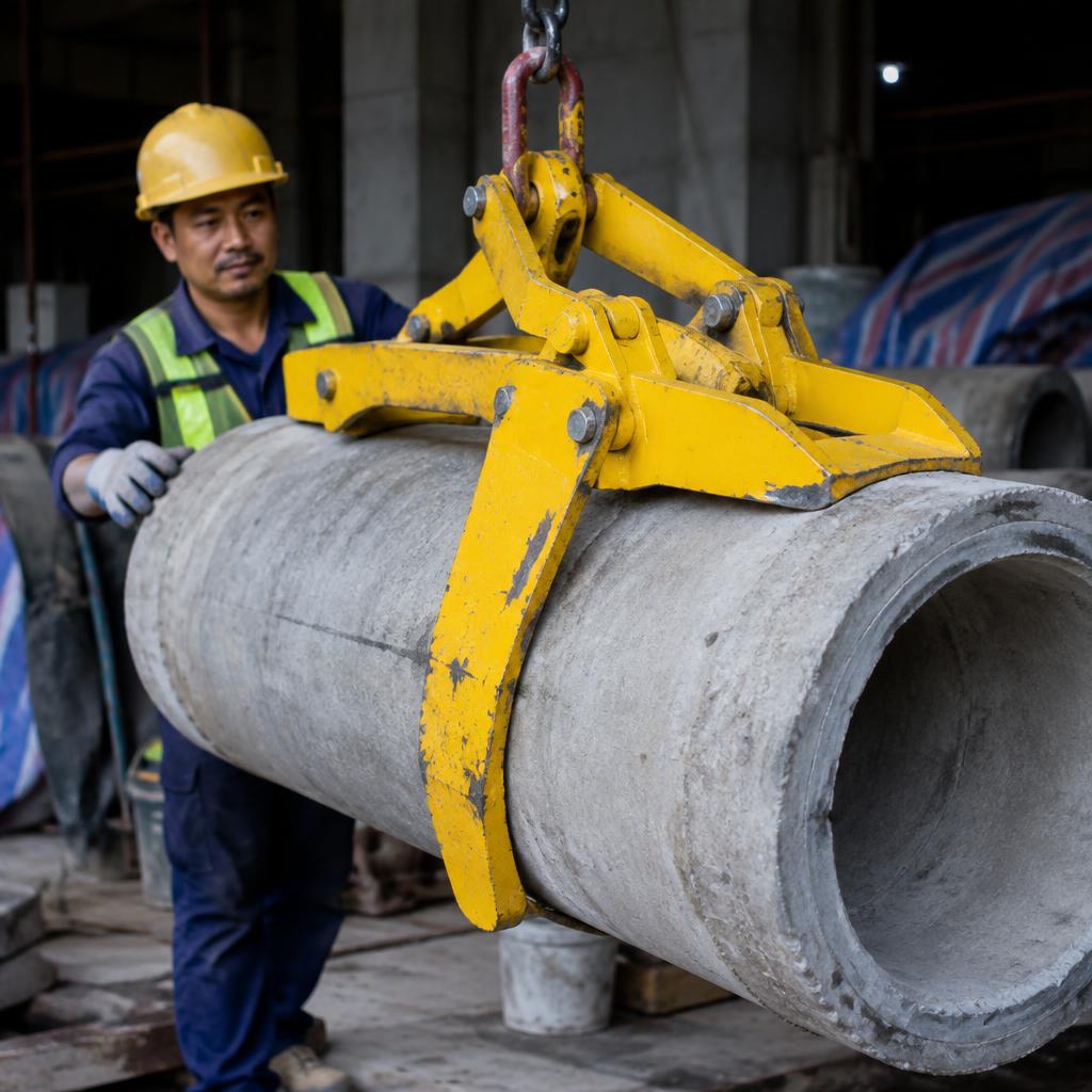 Các loại kẹp cẩu chuyên dụng cho ống tròn, ống bê tông và thép