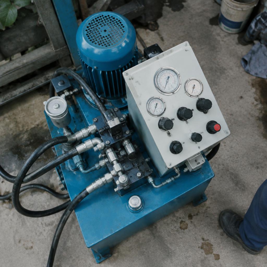 Hệ thống thủy lực với cơ chế điều khiển áp suất