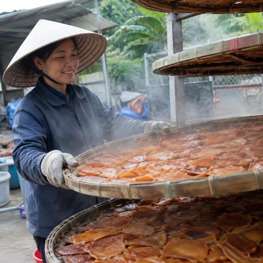 Sản phẩm được sấy khô đồng đều và hiệu quả