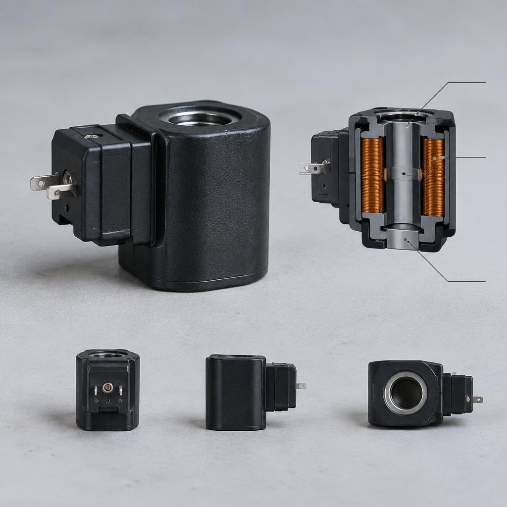 Sơ đồ cấu tạo cuộn hút van thủy lực 110V