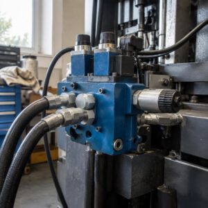 Sơ đồ cấu tạo bên trong của van thủy lực P40-4 với các bộ phận chính