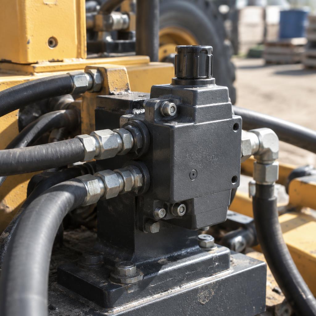 Van thủy lực P40-2 được lắp đặt trong máy ép công nghiệp